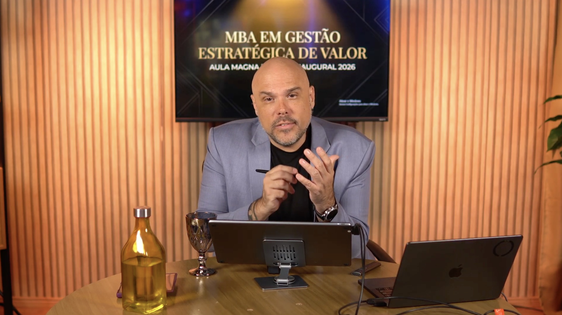 Aula magna do MBA Gestão Estratégica no Studio B